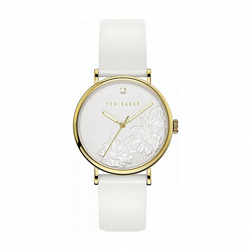Ted Baker Watches Women's PHYLIPA Flowers Stainless Steel Quartz - White 